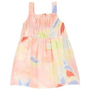 Carter’s Baby Girl Watercolor Smocked Dress - Size 18M